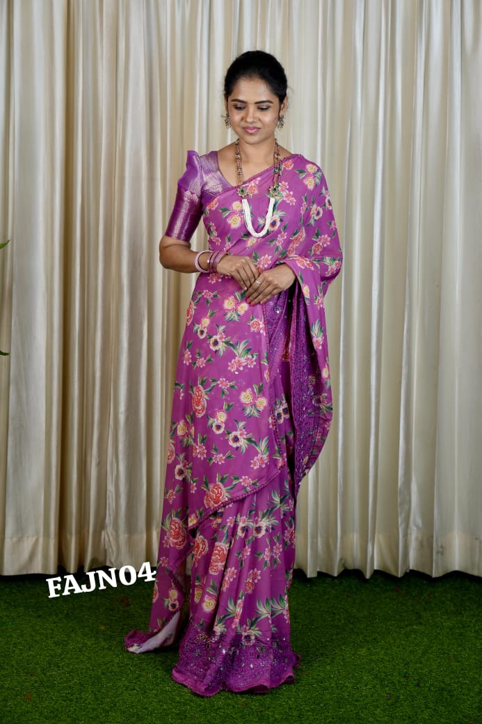 Chiffon sarees sold❌