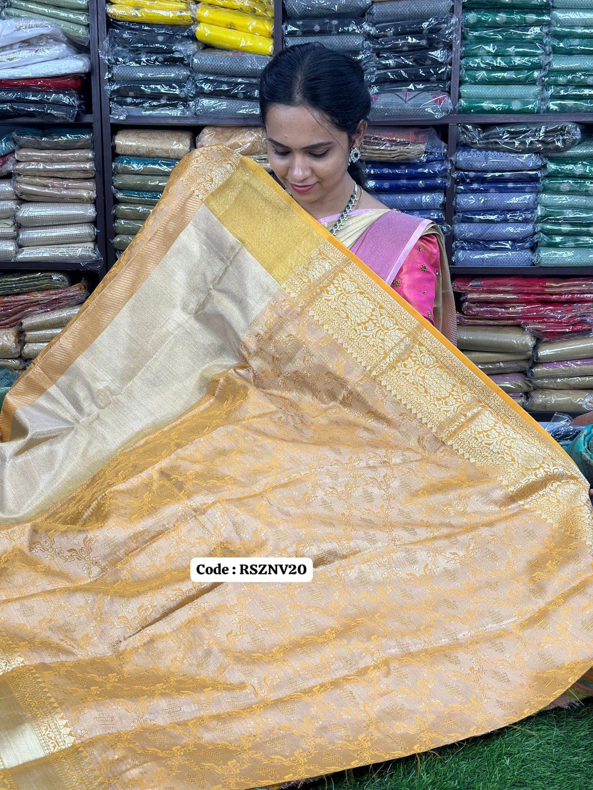 Banarasi tissue silk saree prebook🥳