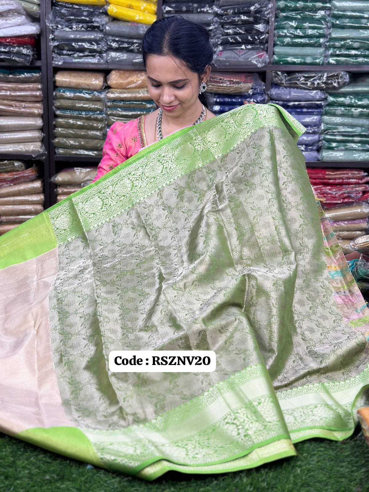 Banarasi tissue silk sareeš„³