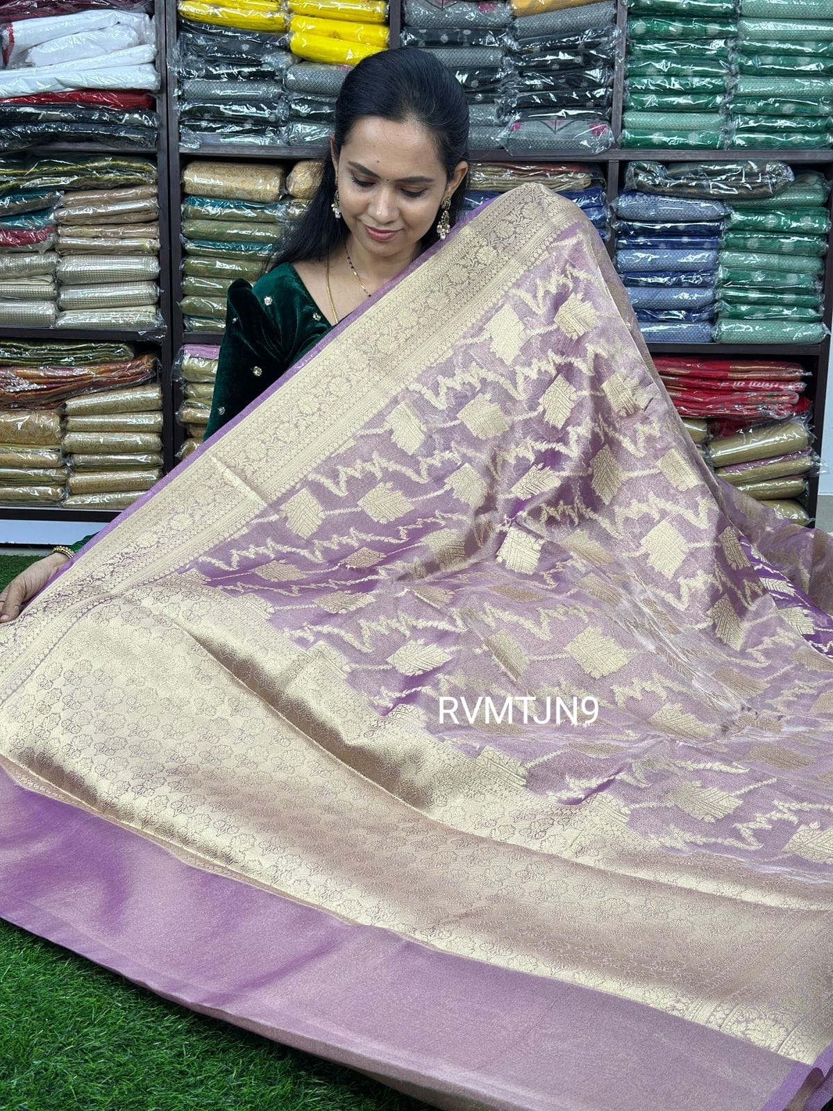 Soft tissue zari weaving saree sold❌