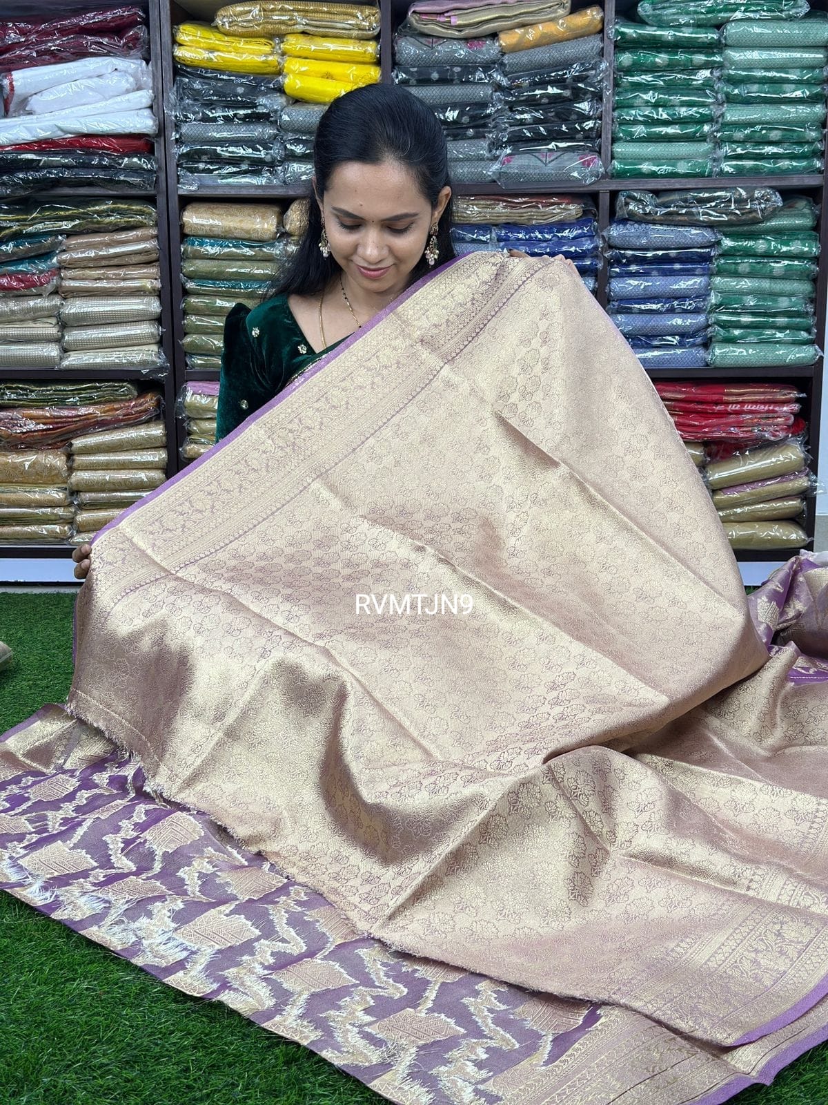 Soft tissue zari weaving saree sold❌