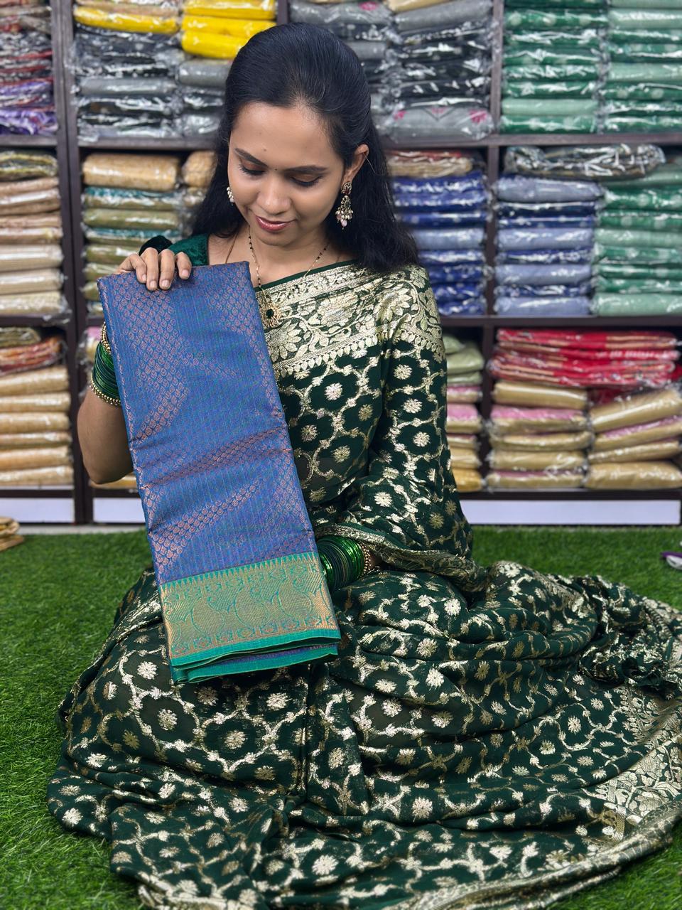 Semi cotton saree sold❌