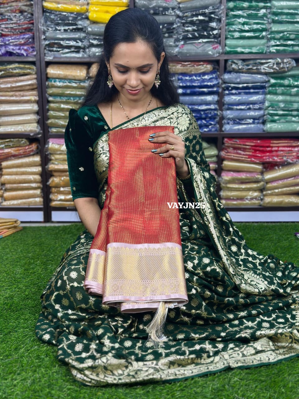 Katan tissue saree sold ❌