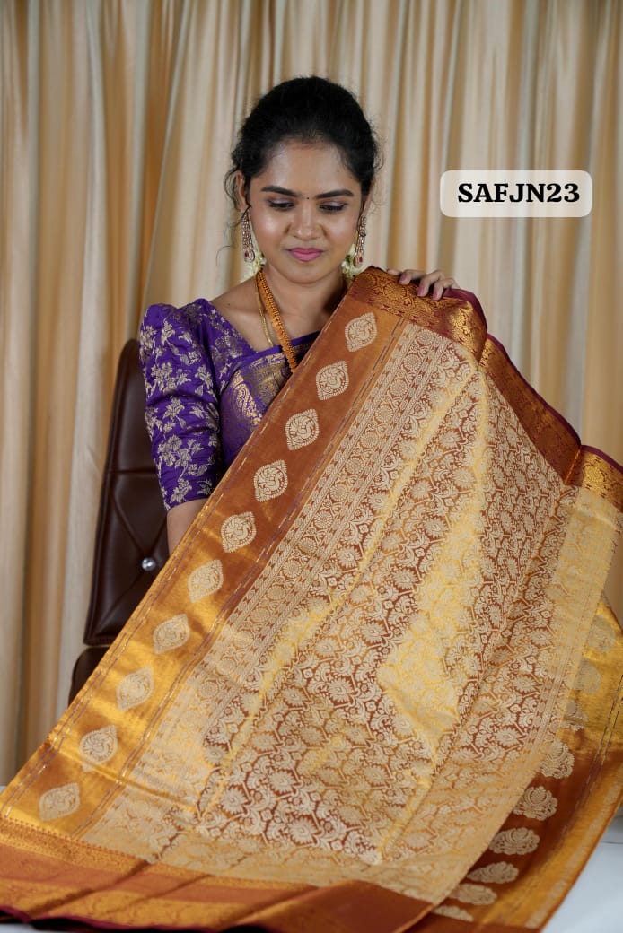 Kanchipuram inspired saree❌