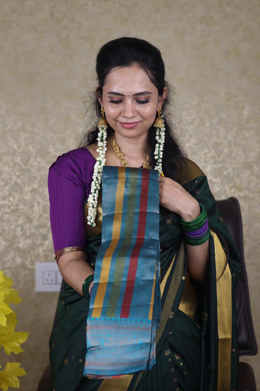Kanchi semi silk saree.sold❌