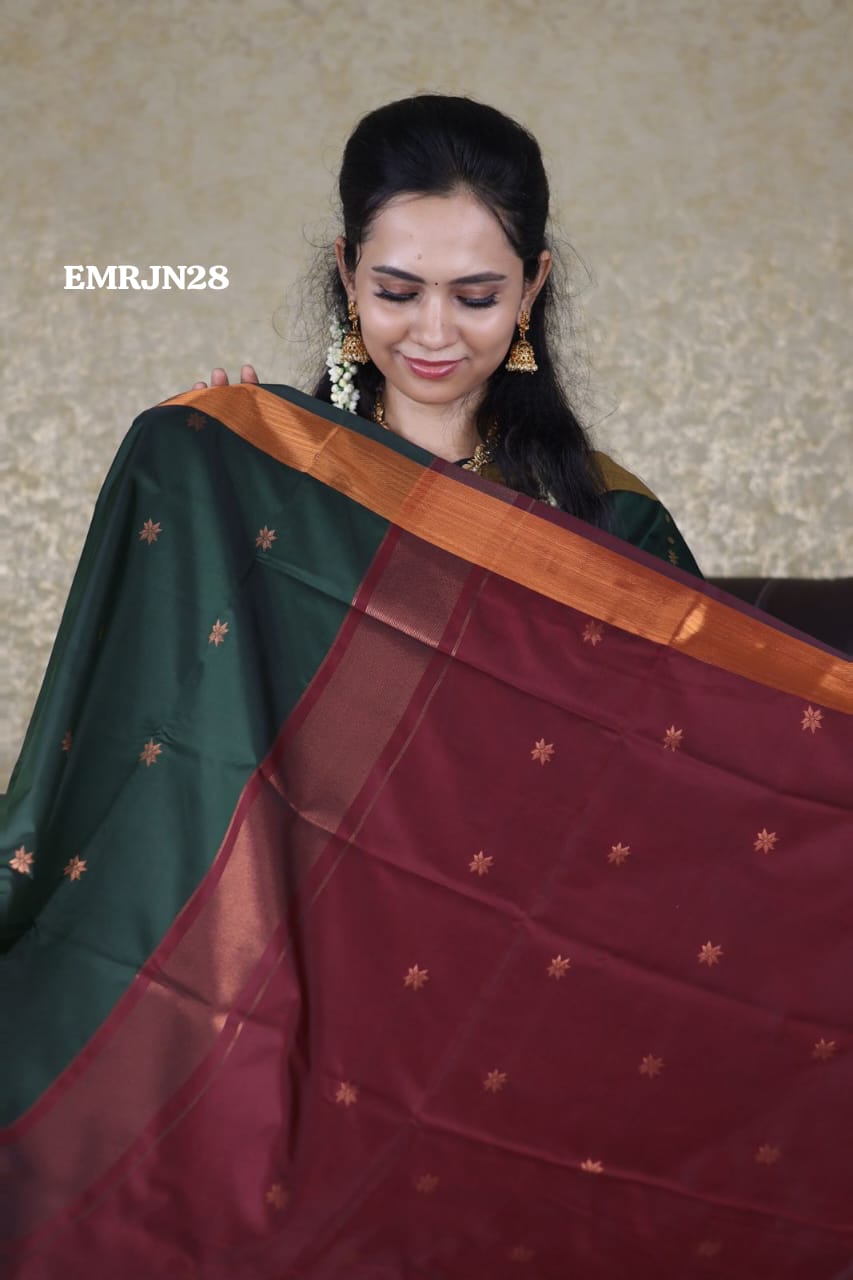 Maheshwari soft silk sareeš„³