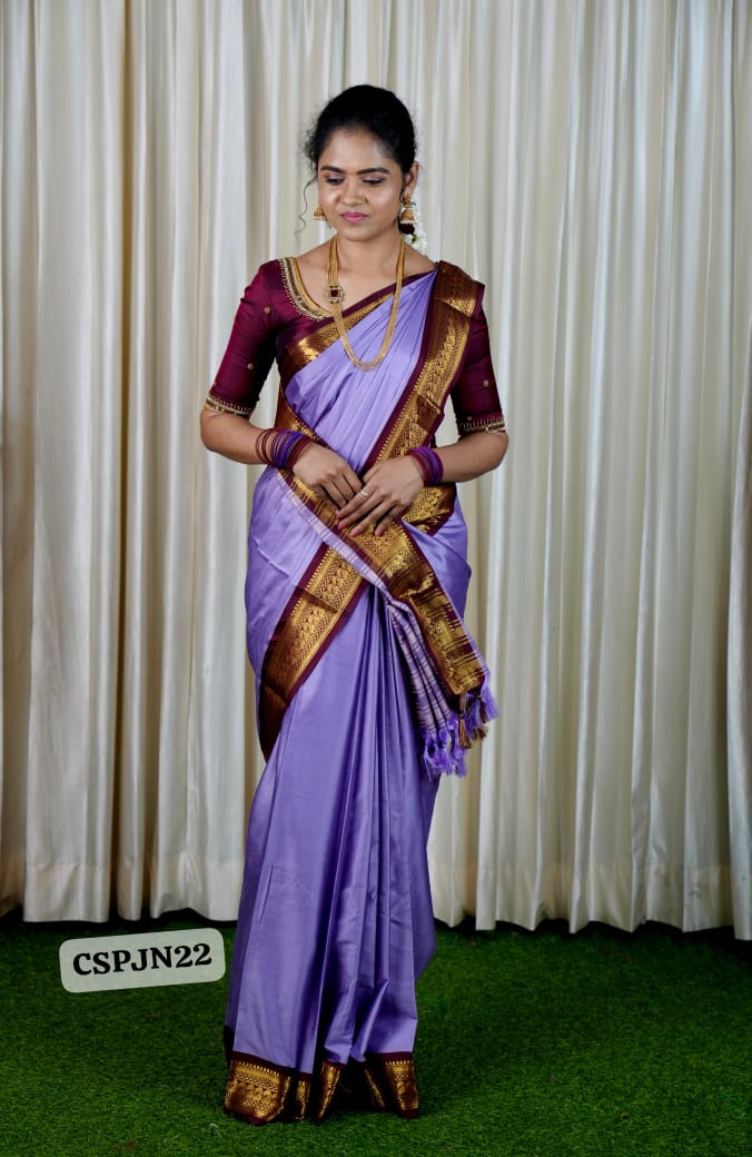 Kalyani semi silk sarees peacock design in the border❌❌NOT AVAILABLE