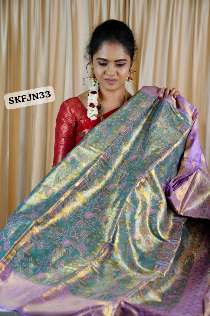 Kanchi semi silk saree 🥳