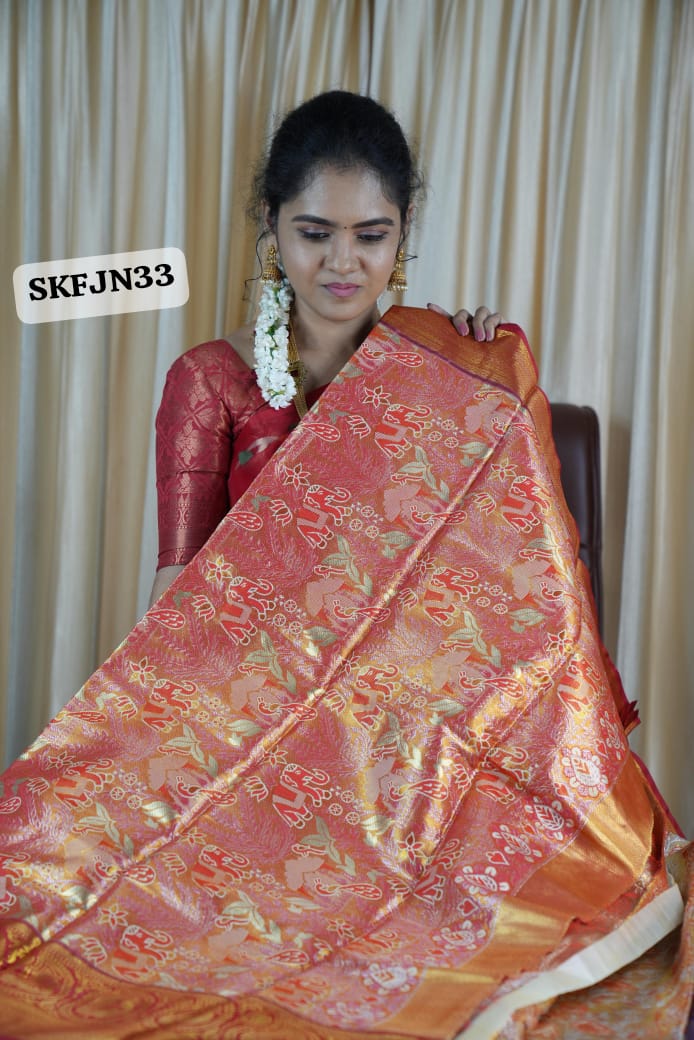 Kanchi semi silk saree 🥳