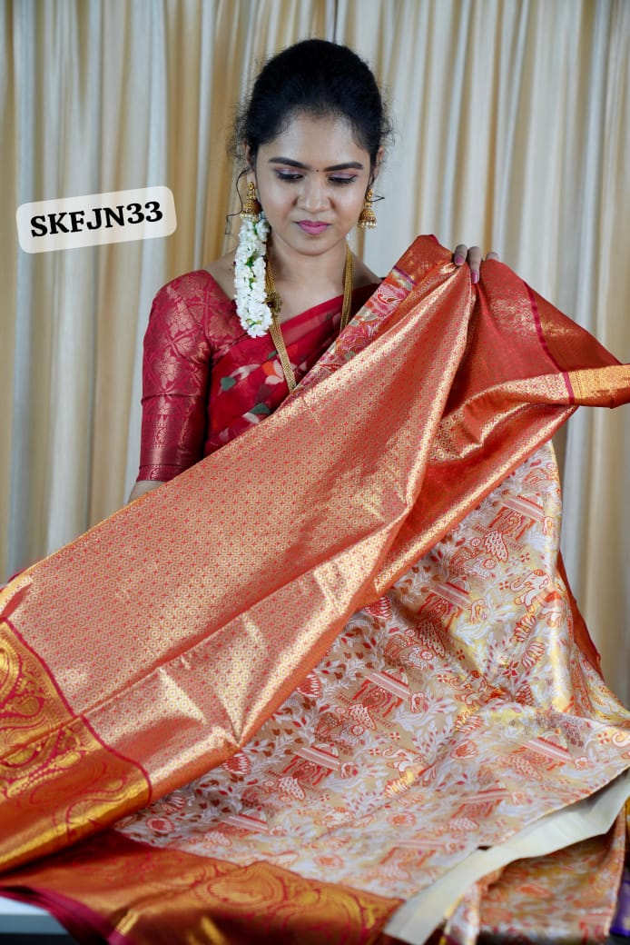 Kanchi semi silk saree 🥳