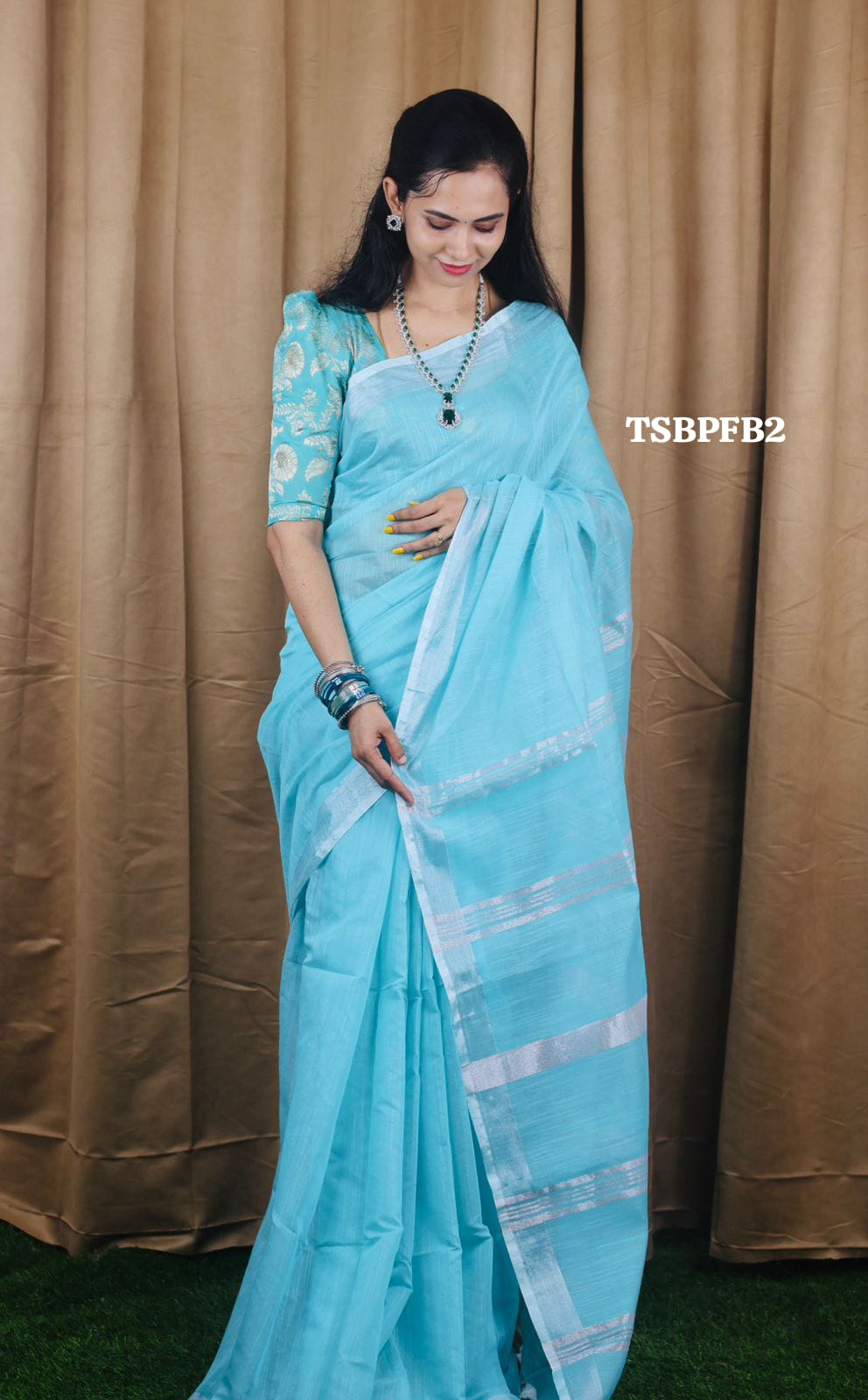 Linen khadhi saree ❌