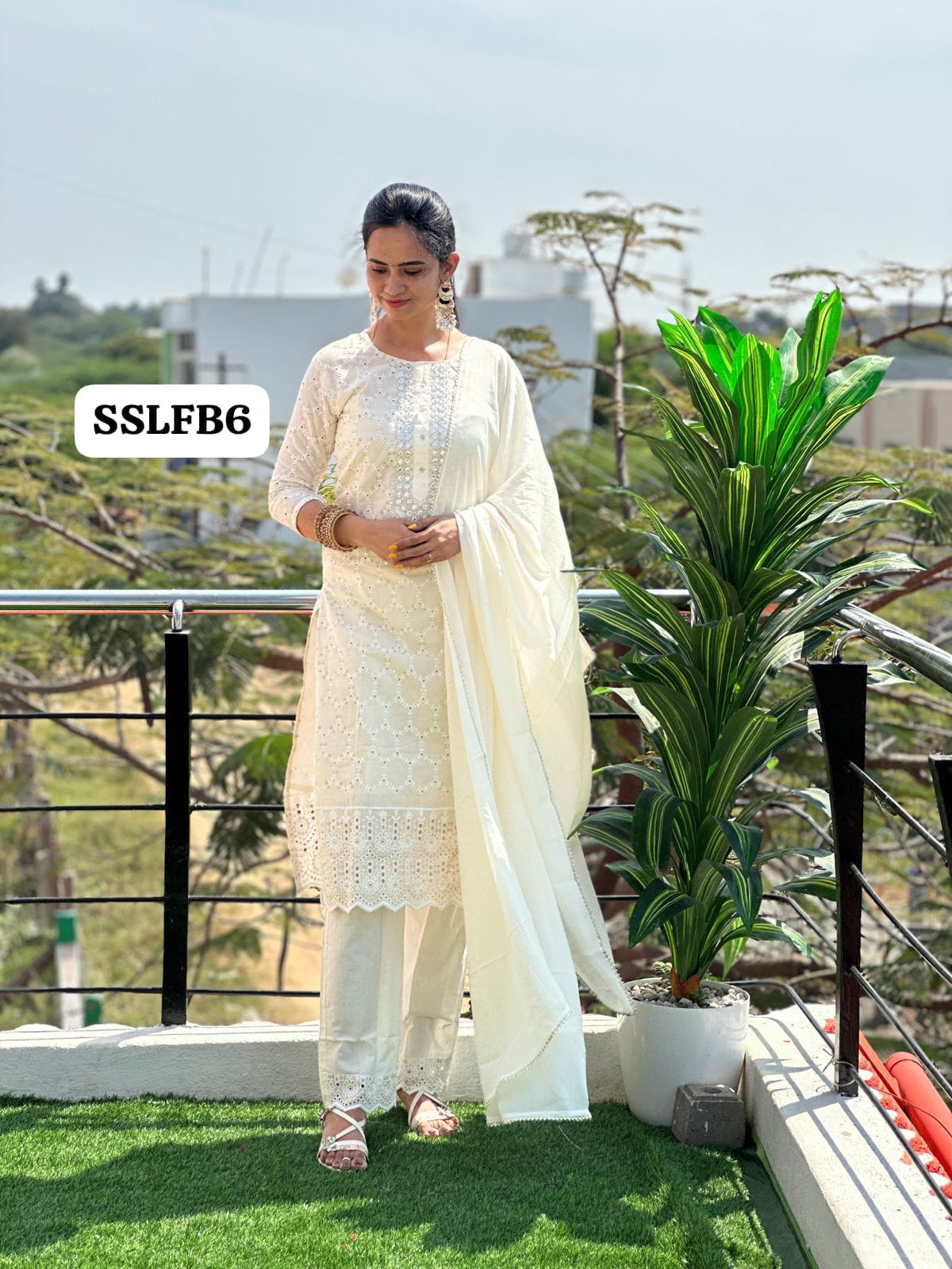 Prebook🥳 Cotton Kurti with sequins embroidery and mirror work Chikankari work Enhanced with fancy handwork with luxury 😍🥳