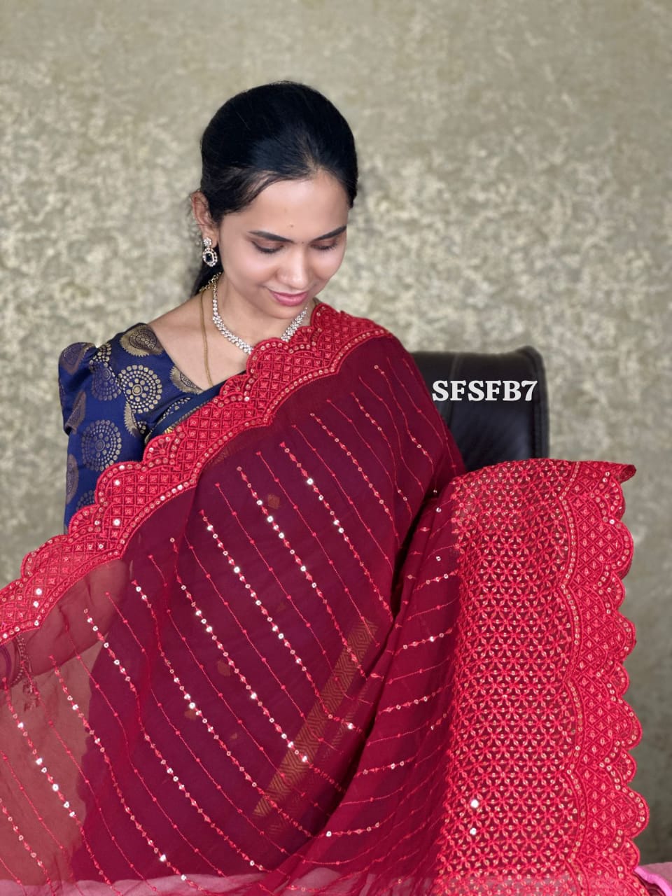 Premium party wear saree with full work 🥳 prebook