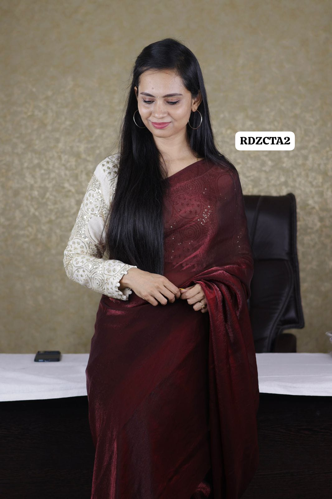 Prebook Space silk saree with readymade blouse❌