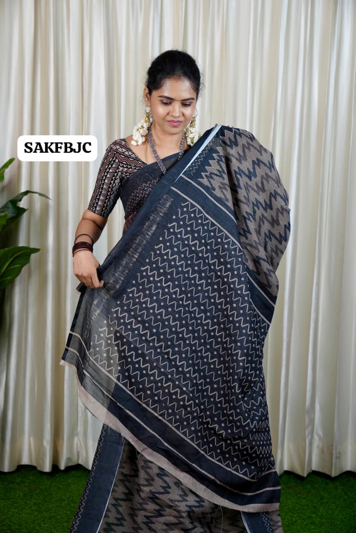 Jute cotton saree 🥳