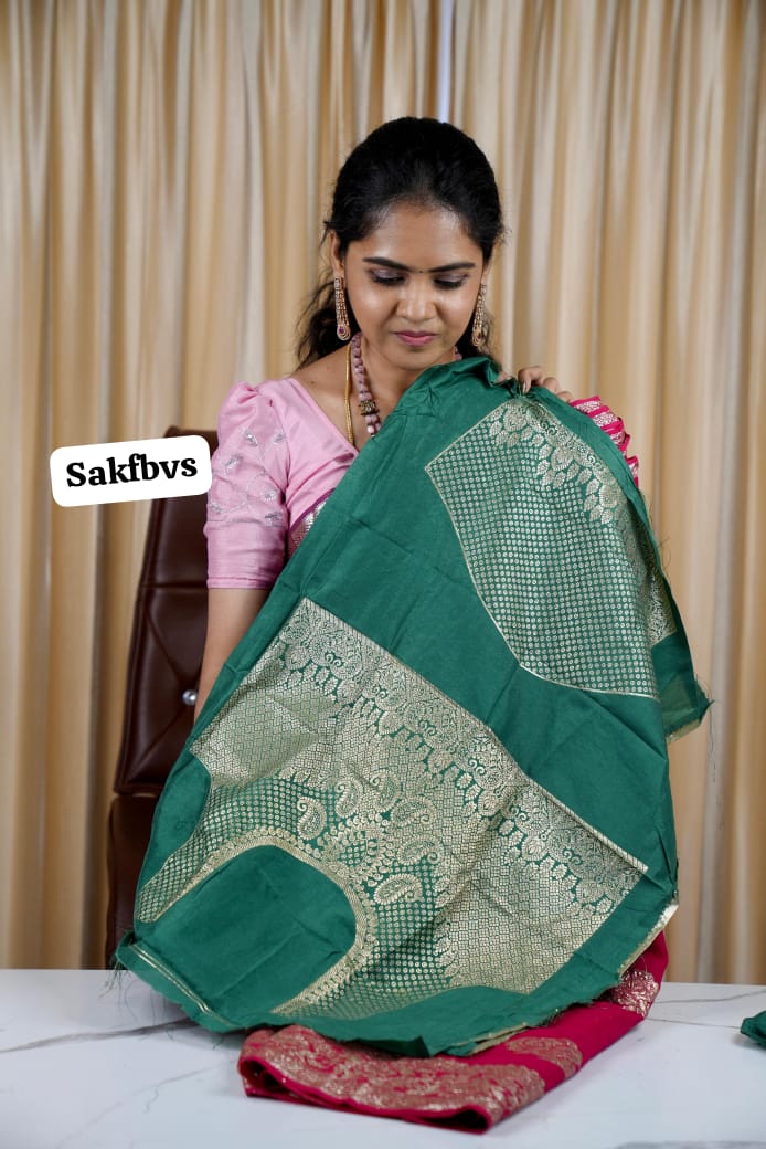 Viscose georgette saree 🥳