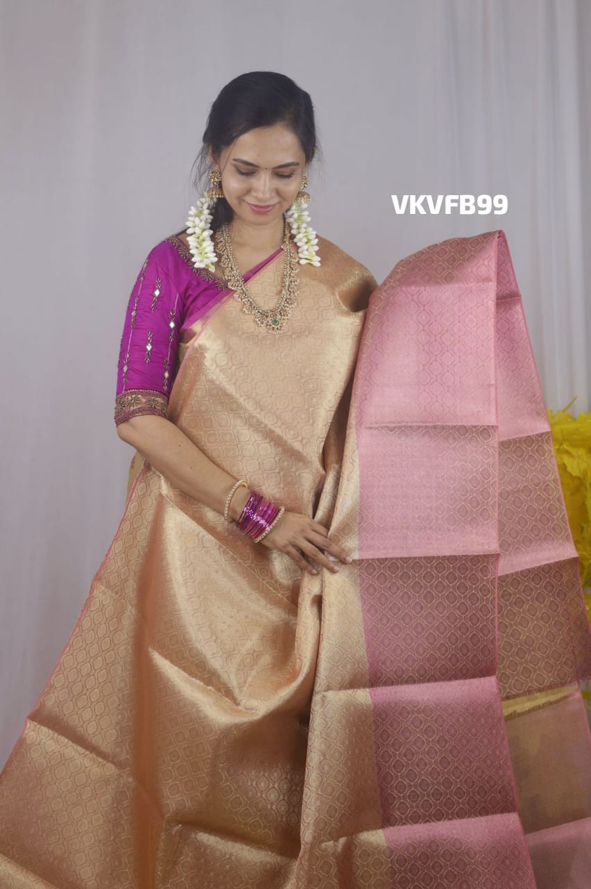 Bridal katan semi silk saree ⌛