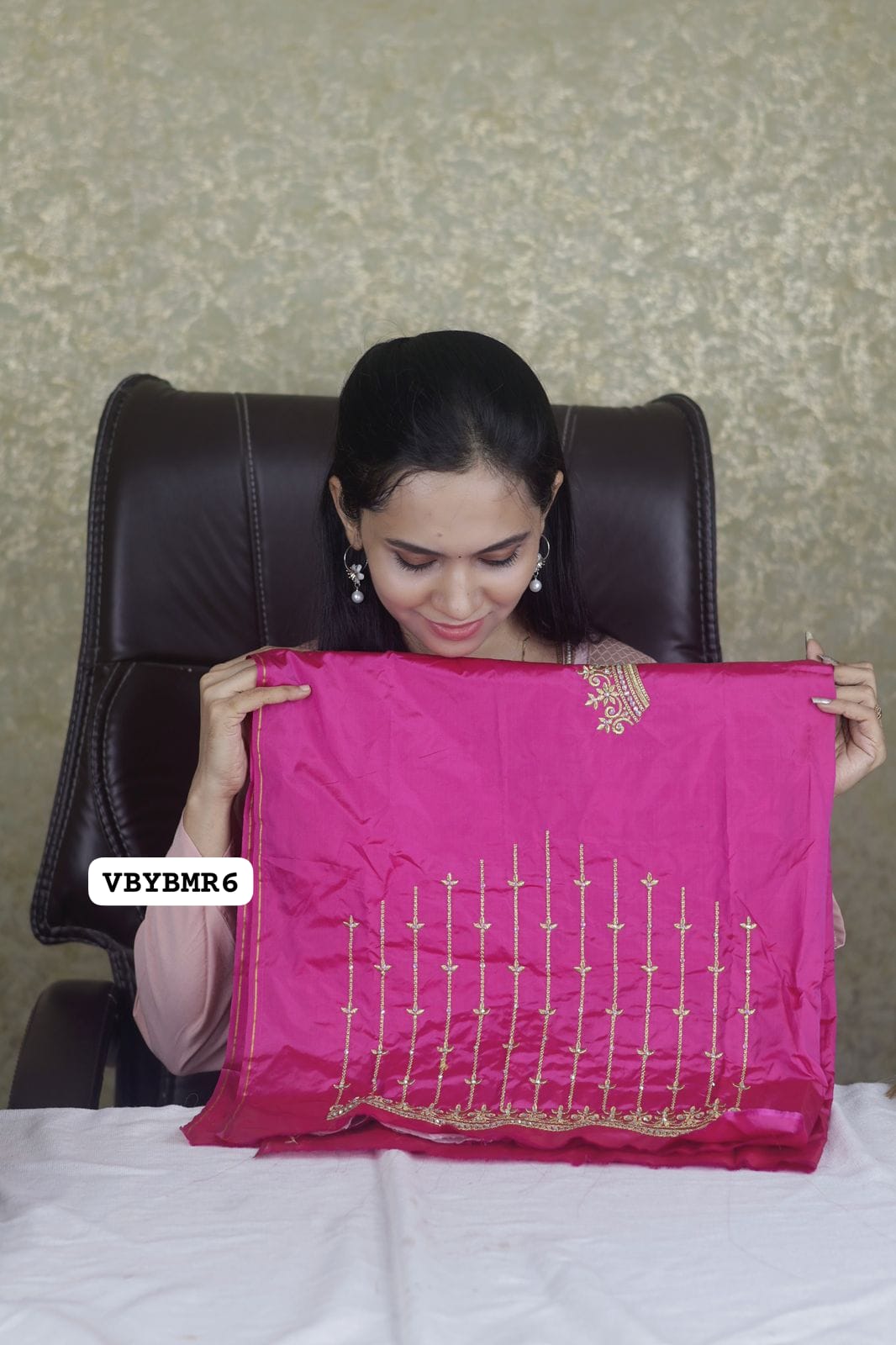 Combo offer 😍 Golden soft tissue saree + work blouse 😍