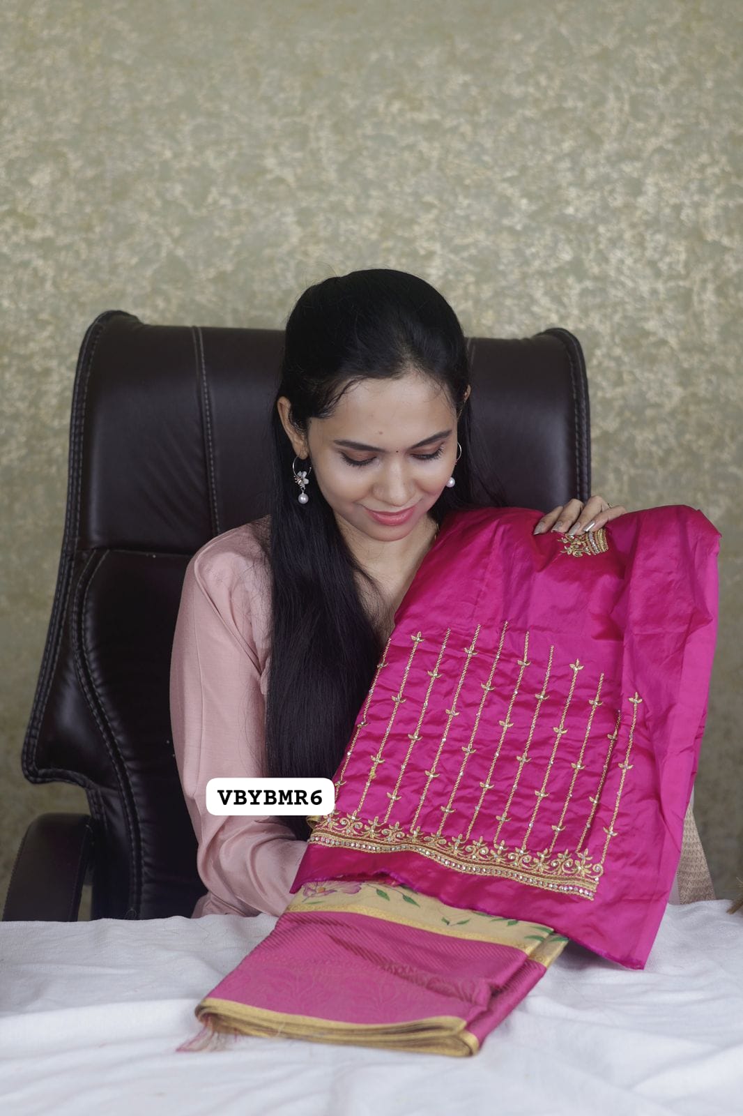 Combo offer 😍 Golden soft tissue saree + work blouse 😍