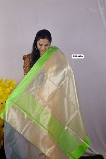 Nayanthara inspired Tissue semi silk saree offer😍