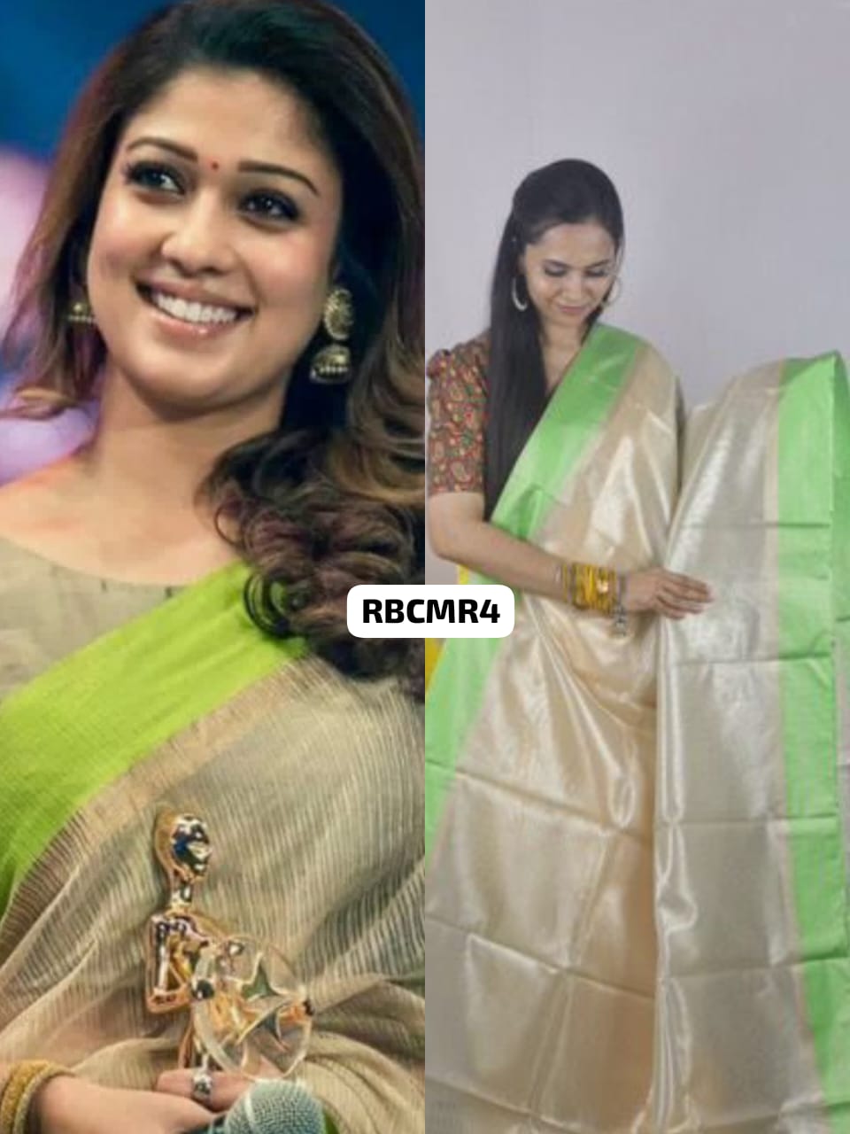 Nayanthara inspired Tissue semi silk saree offer😍