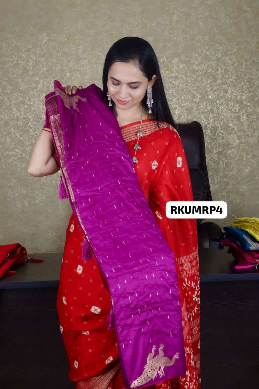 Pichwai semi soft silk saree 😍🥳