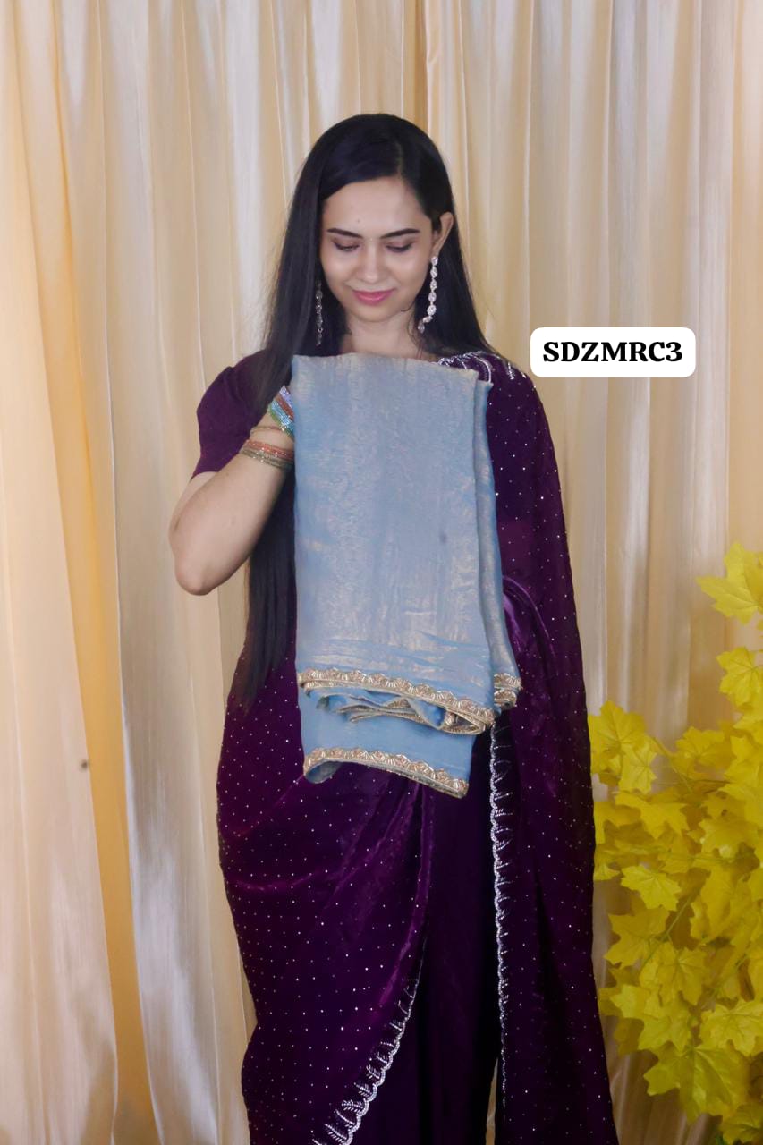 Heavy metallic space silk saree prebook 🥳