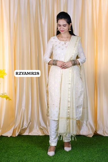 Unstirched MERCERISED SILK COTTON SALWAR SET 🥳