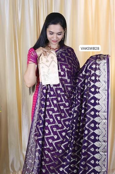 viscose georgette sarees with unique color comboš„³