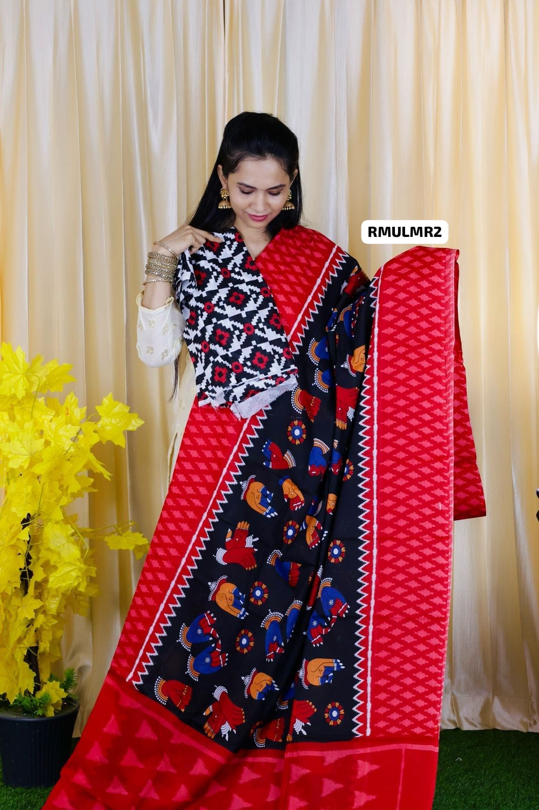 mul mul cotton sarees . 5.5 mtr saree with running blouse