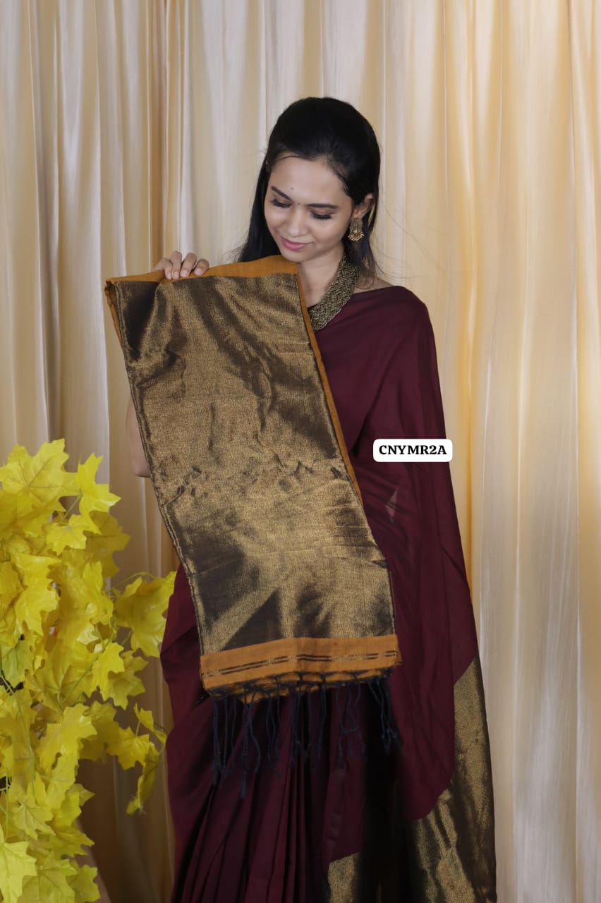 Nayanthara inspired premium kadhi cotton sarees colors 🥳