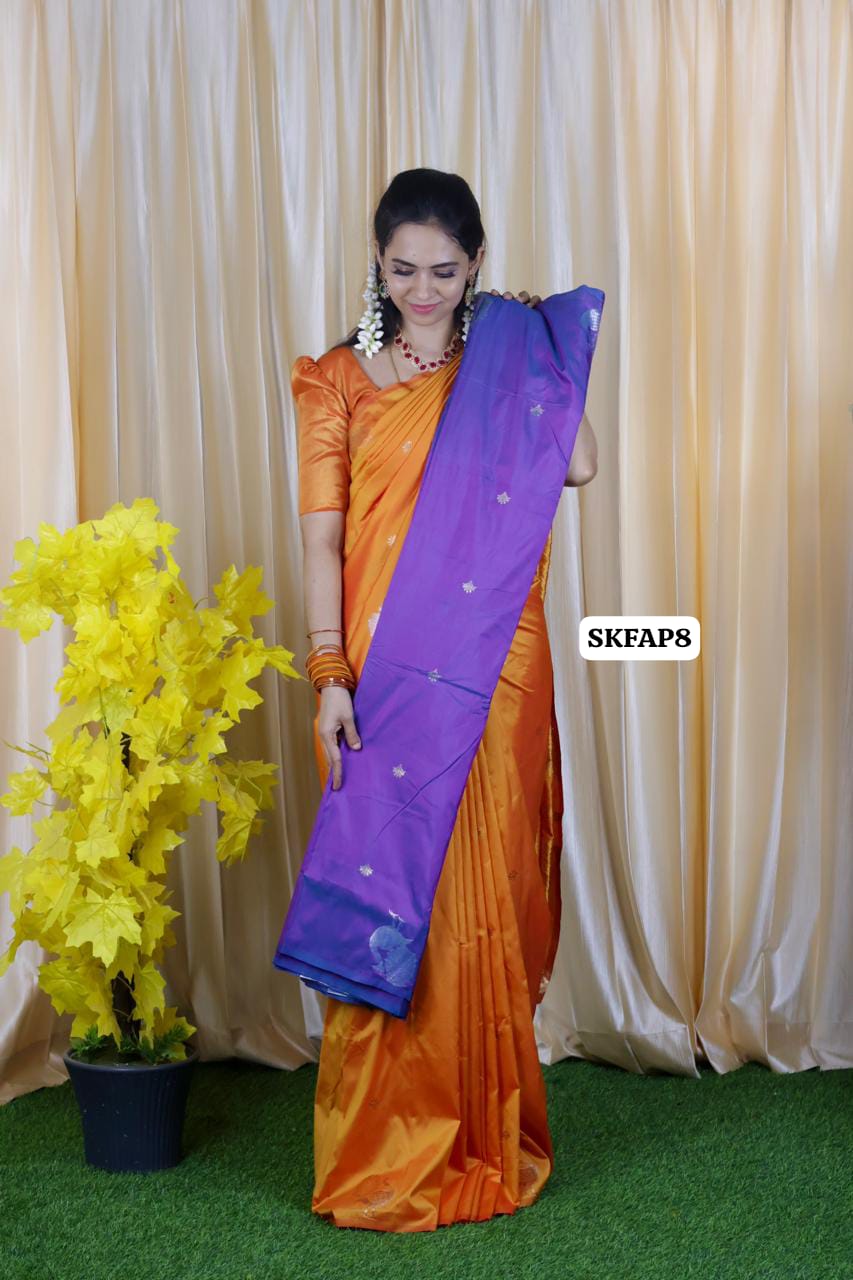Trending semi soft silk saree 🥳
