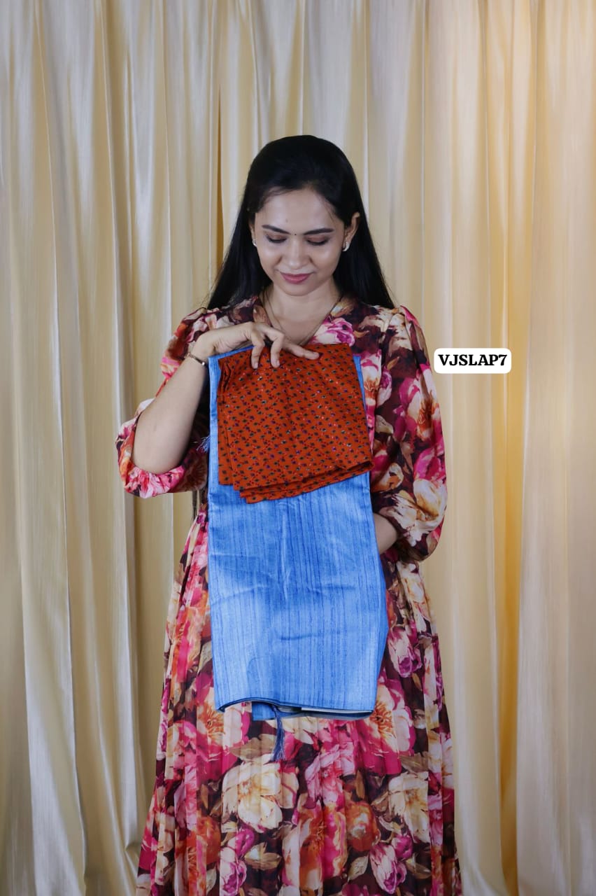 Soft smooth cotton silk feel in moonga tussar silk