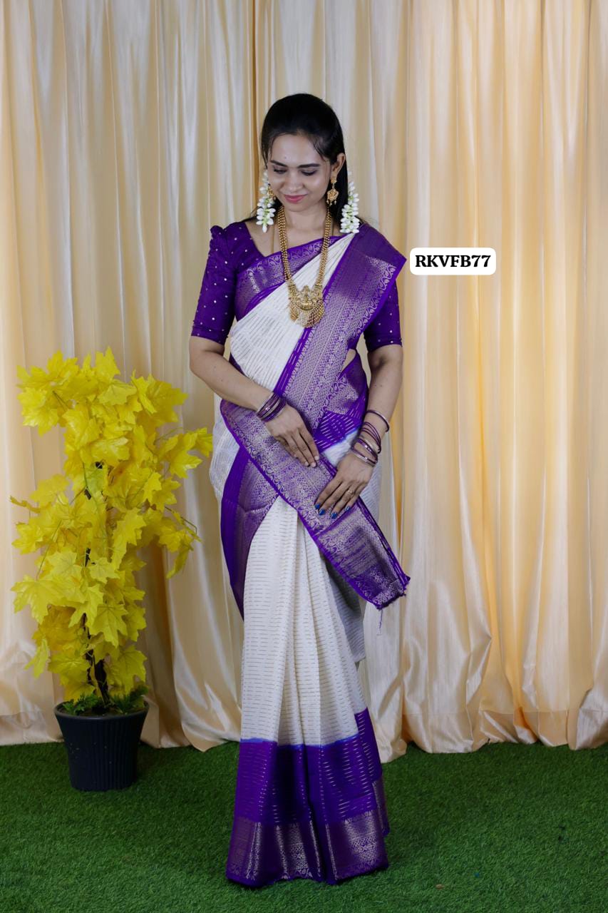 Warm silks plus viscose mixed fabric saree 🥳