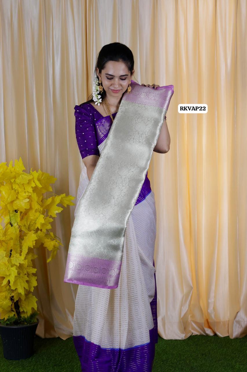 Bridal katan semi tissue silk saree .🥳