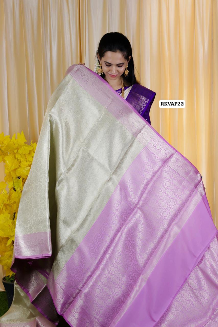 Bridal katan semi tissue silk saree .🥳