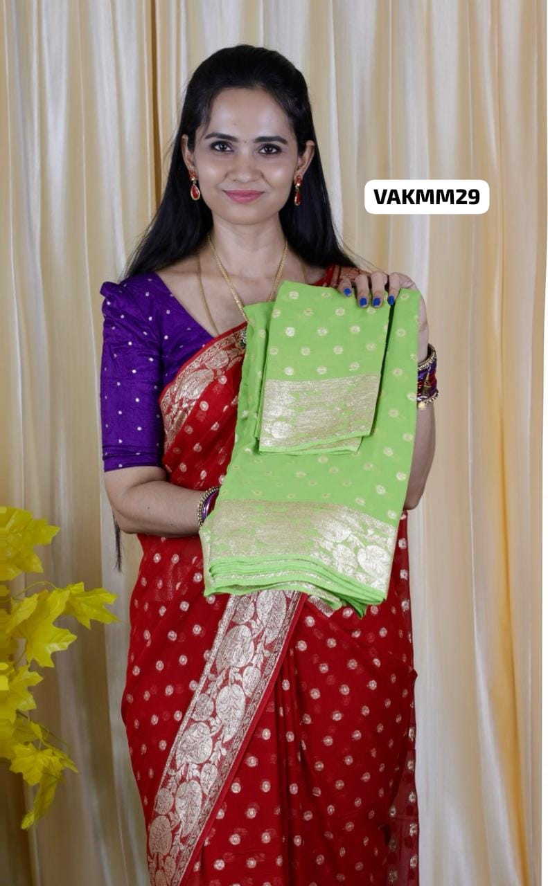 Viscose georgette saree 🥳