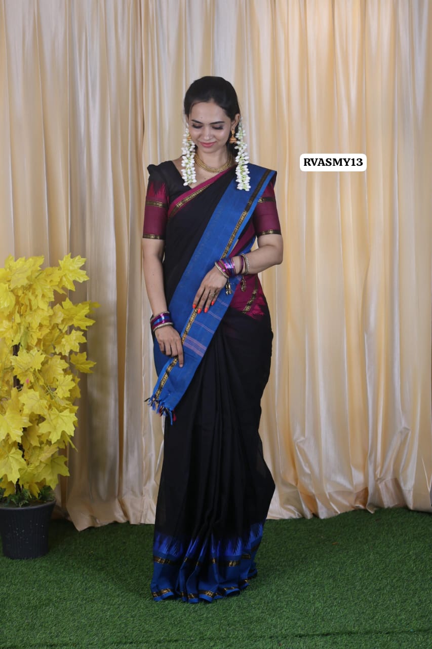 Triple color chettinadu cotton saree ❌