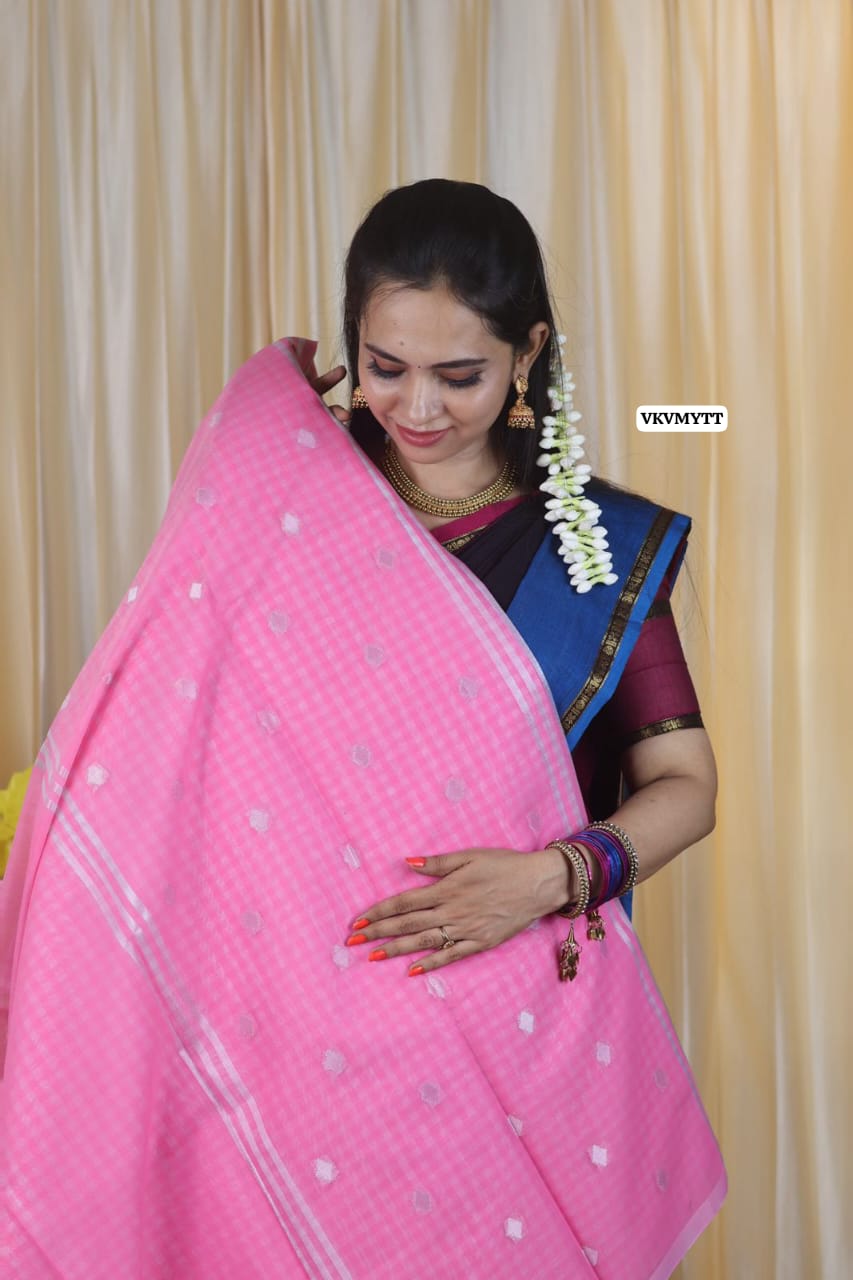 Offerđ¤ŠNayanthara inspired saree in premium soft silk cotton fabric â