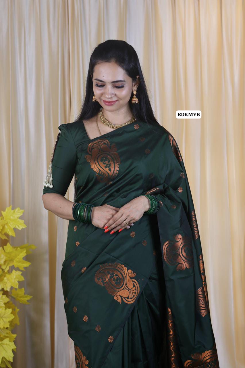 Semi soft silk borderless saree 🥳