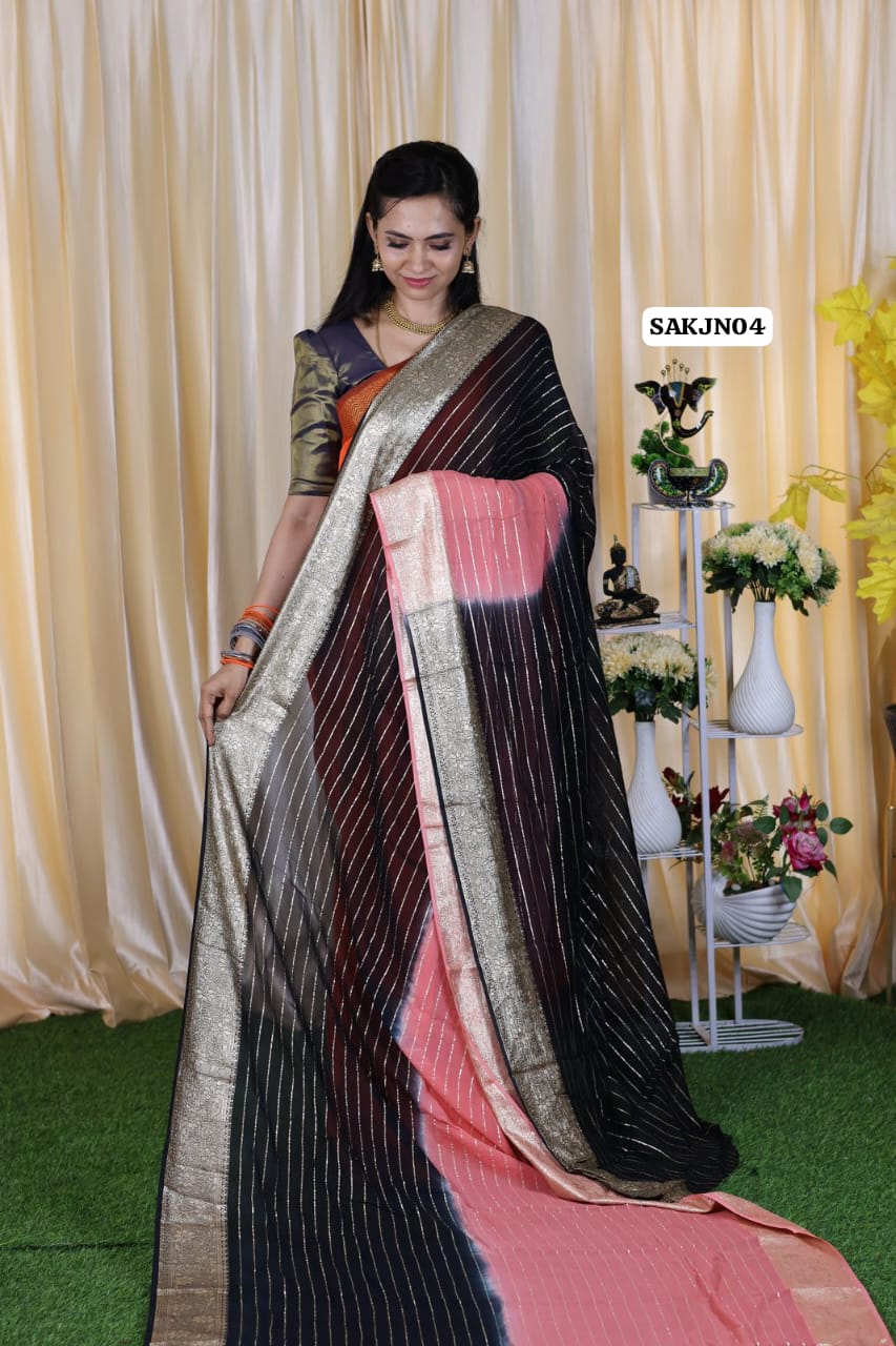 Viscose Georgette sareeš„³