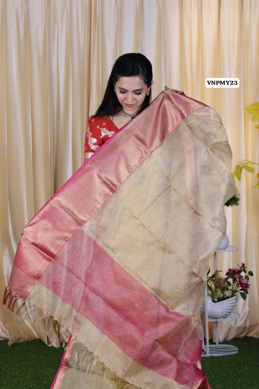 Crushed tissue saree offer sale❌