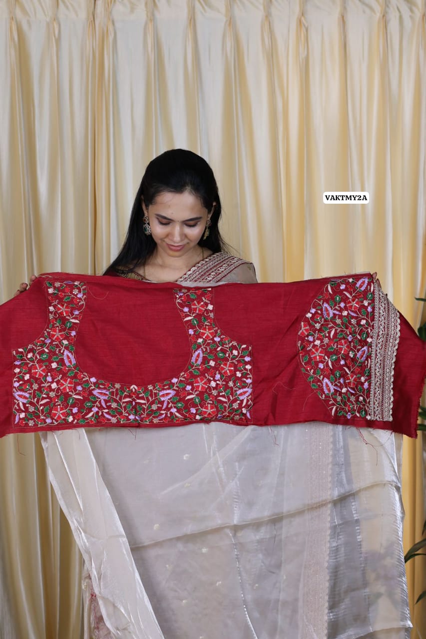 Jimmy Choo saree with heavy work blouse š„³
