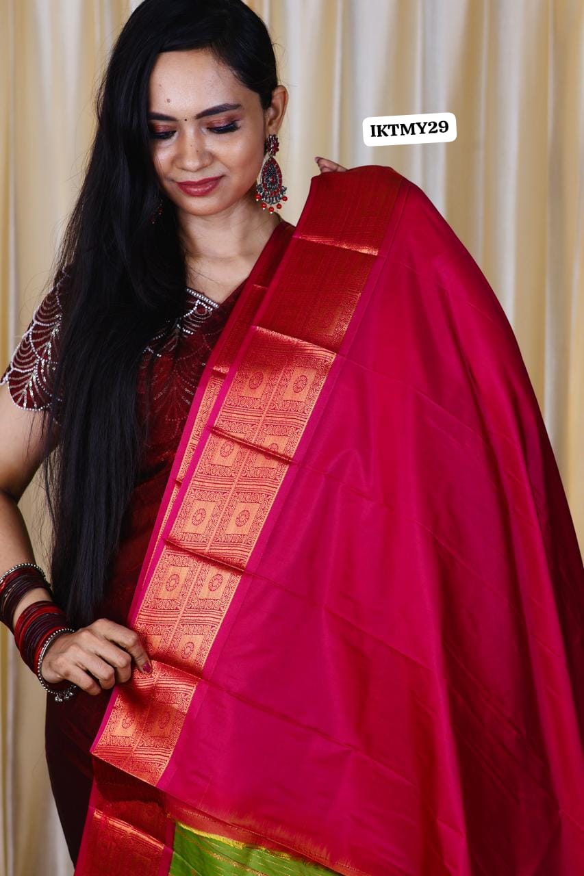 Kanchi semi silk saree ❌
