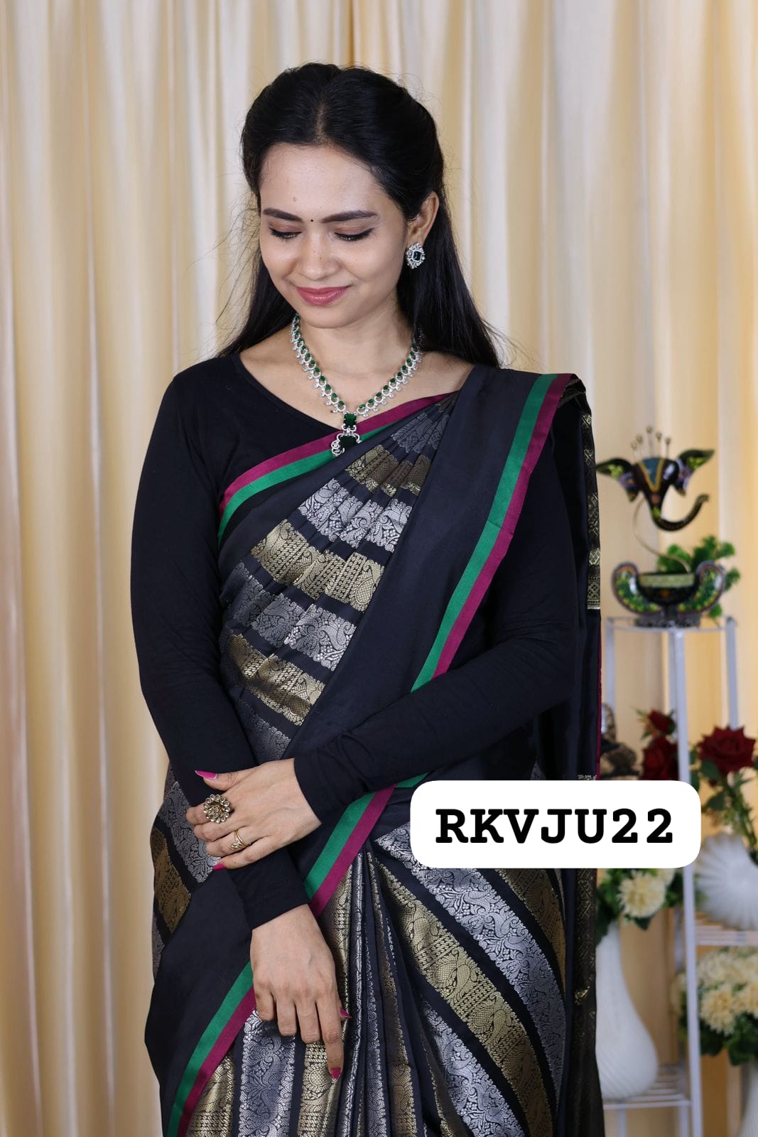 Nita Ambani inspired semi katan soft silk saree 🥳