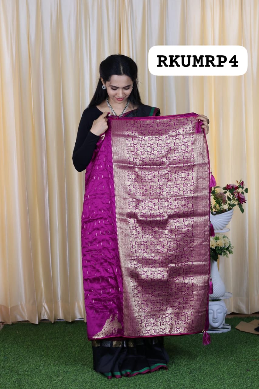 Pichwai semi soft silk saree 😍🥳