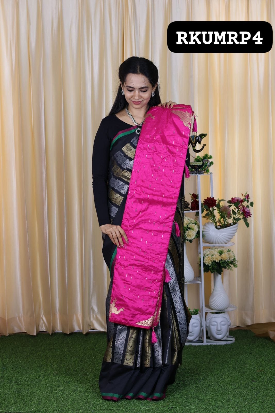 Aadi offer 🌹Pichwai semi soft silk saree