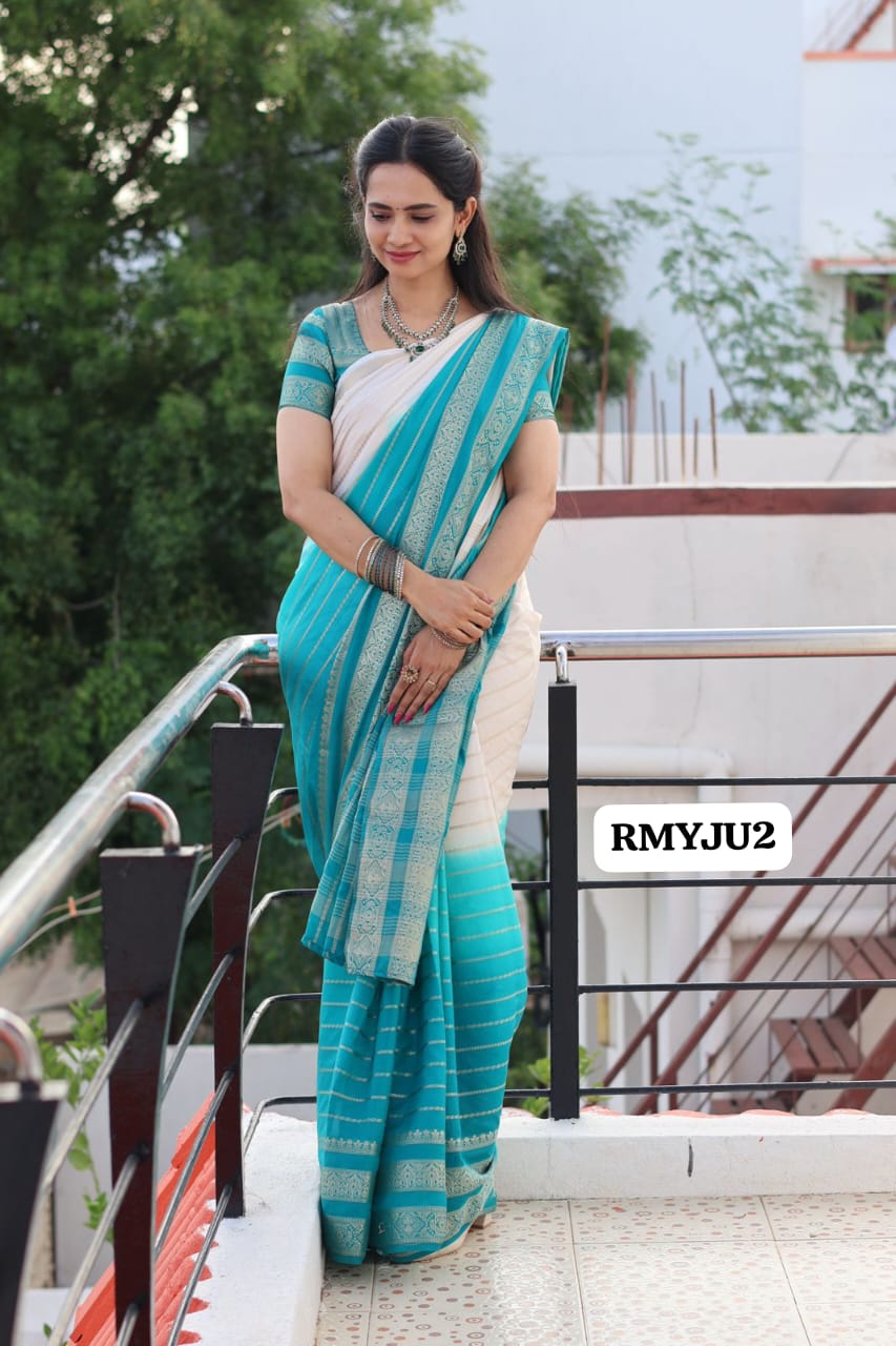 Mysore crepe silk saree 🥳