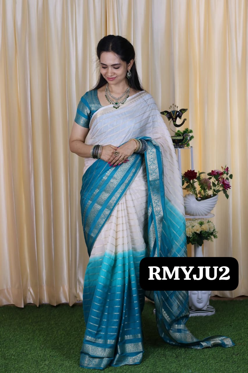 Mysore crepe silk saree 🥳