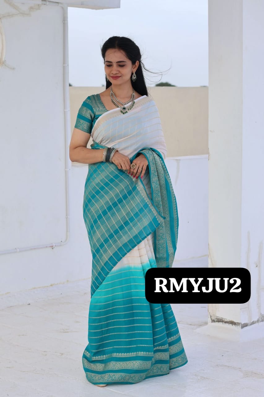 Mysore crepe silk saree 🥳